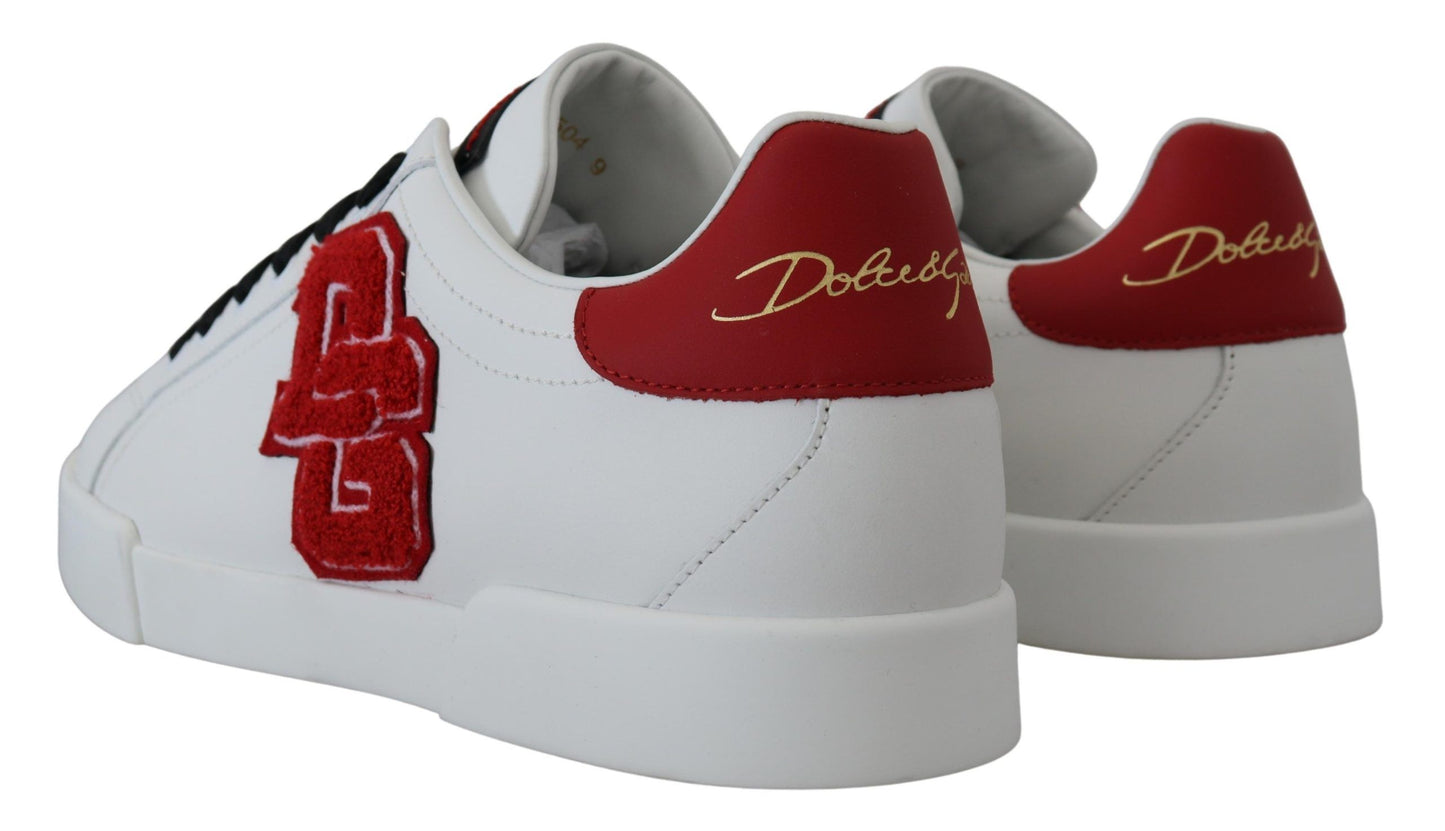 Dolce & Gabbana Elevate Your Game with Chic White Sneakers