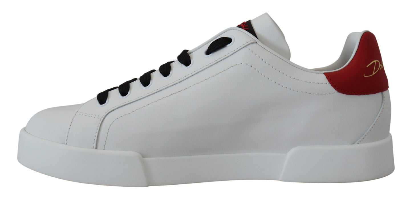 Dolce & Gabbana Elevate Your Game with Chic White Sneakers