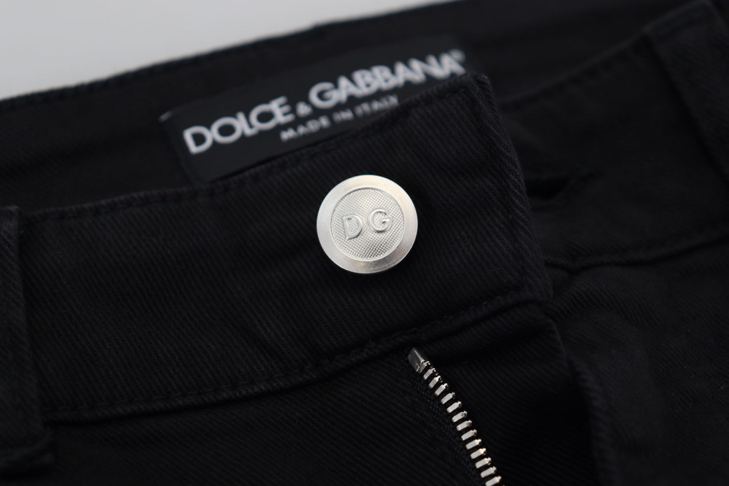 Dolce & Gabbana Elegant Black Denim Pants