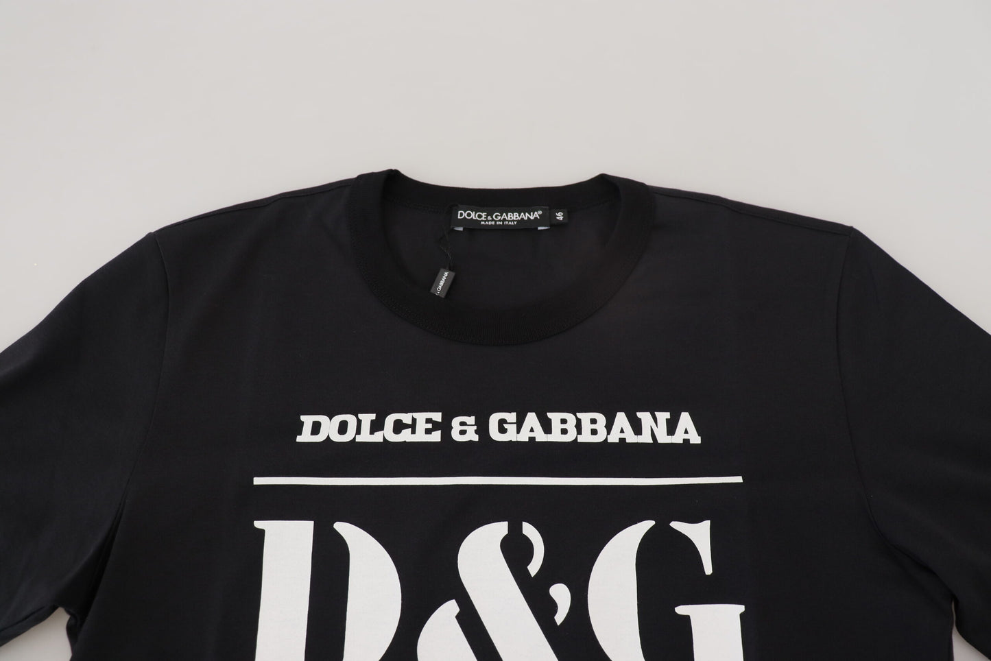 Dolce & Gabbana Elegant Crewneck Cotton T-shirt in Blue