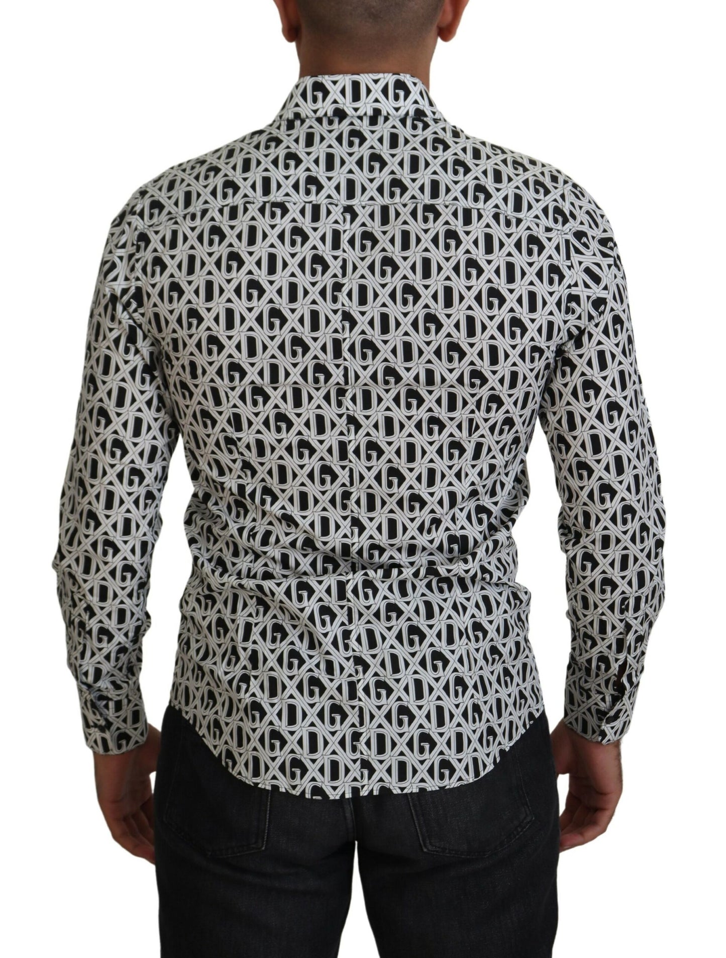 Dolce & Gabbana Elegant Slim Fit Logo Print Shirt