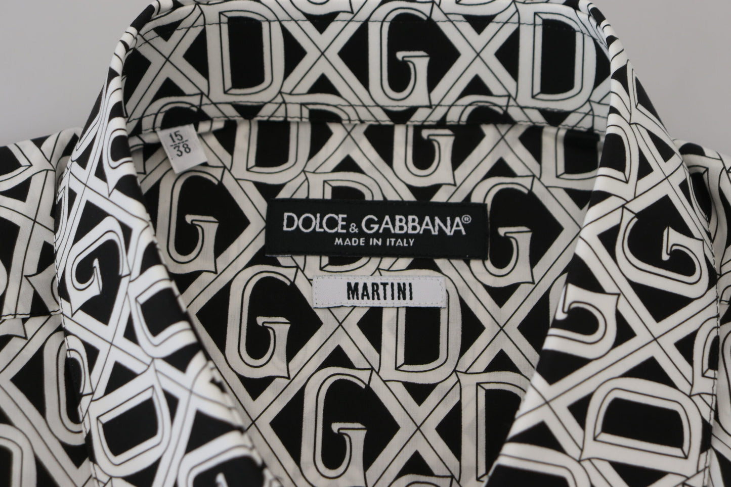 Dolce & Gabbana Elegant Slim Fit Logo Print Shirt