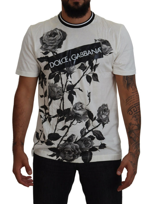 Dolce & Gabbana Chic Monochrome Crewneck T-Shirt