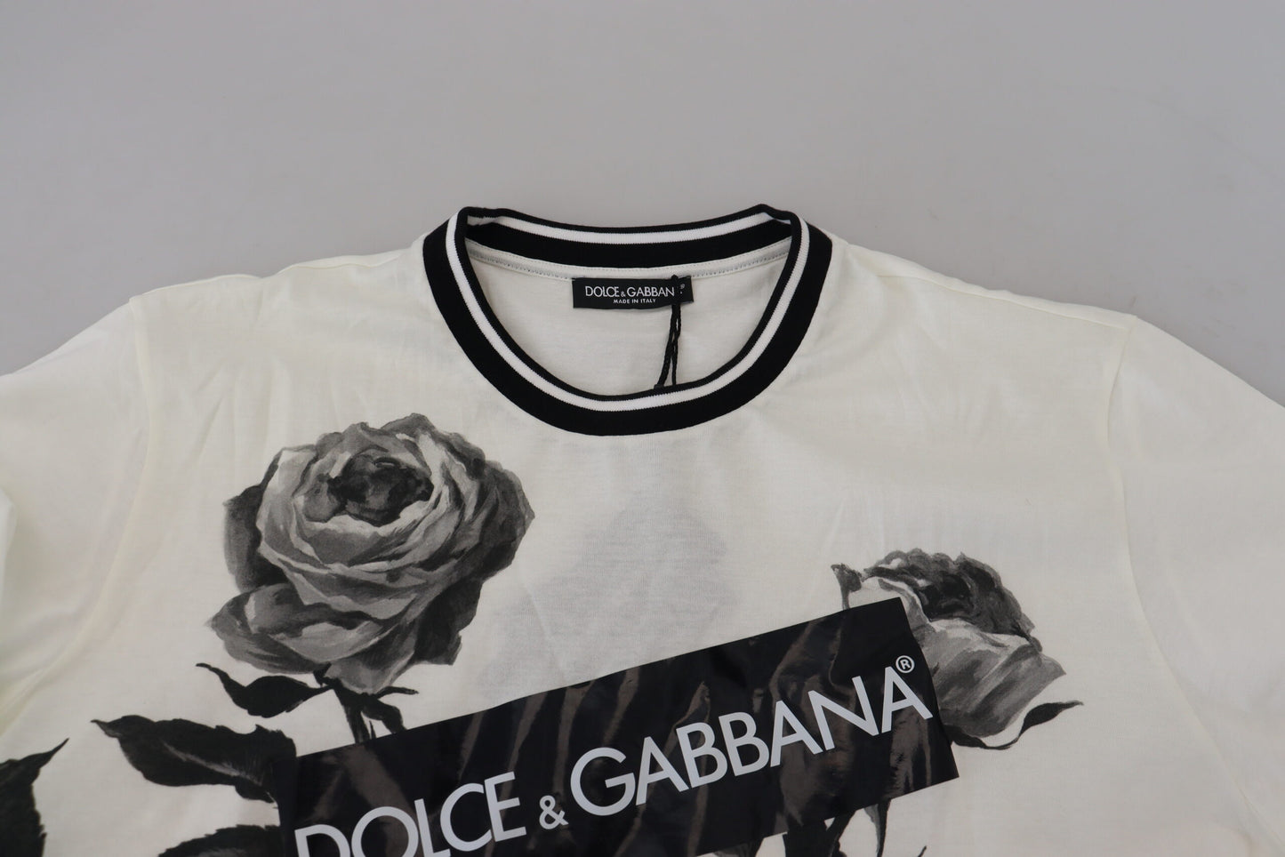 Dolce & Gabbana Chic Monochrome Crewneck T-Shirt