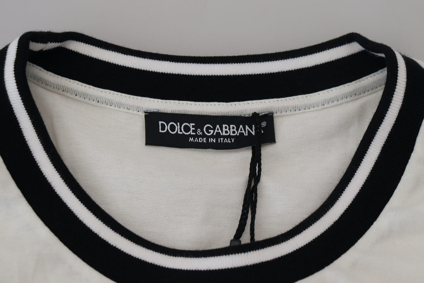 Dolce & Gabbana Chic Monochrome Crewneck T-Shirt