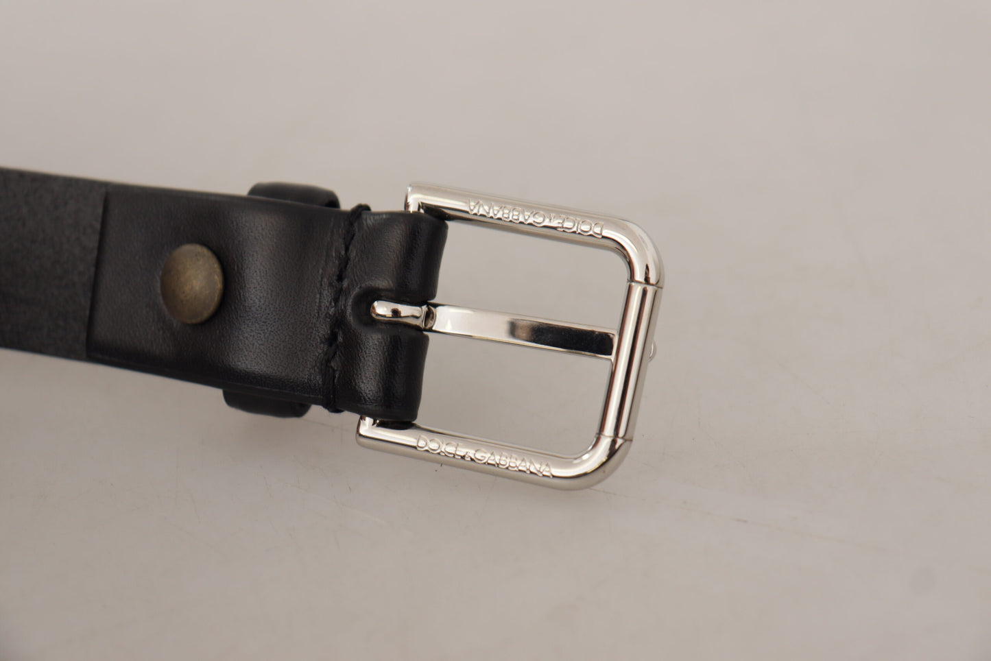 Dolce & Gabbana Elegance Reimagined Black Leather Belt