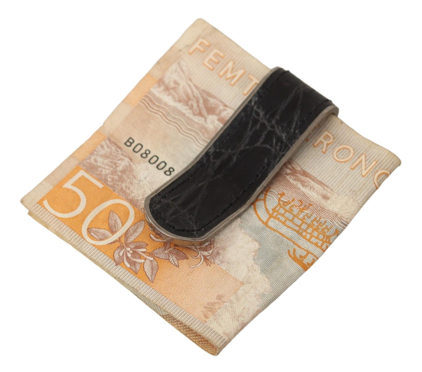 Dolce & Gabbana Elegant Caiman Leather Money Clip