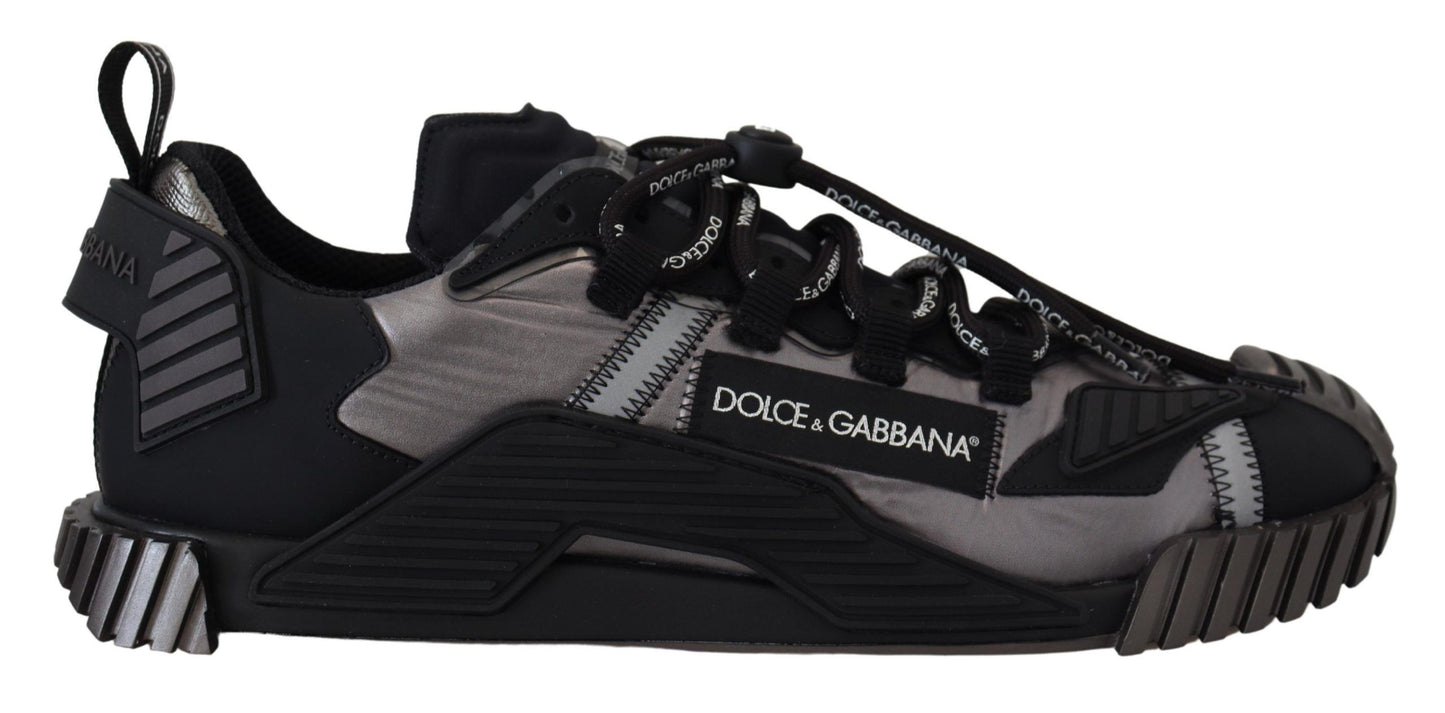 Dolce & Gabbana Chic Black NS1 Lace-Up Sneakers