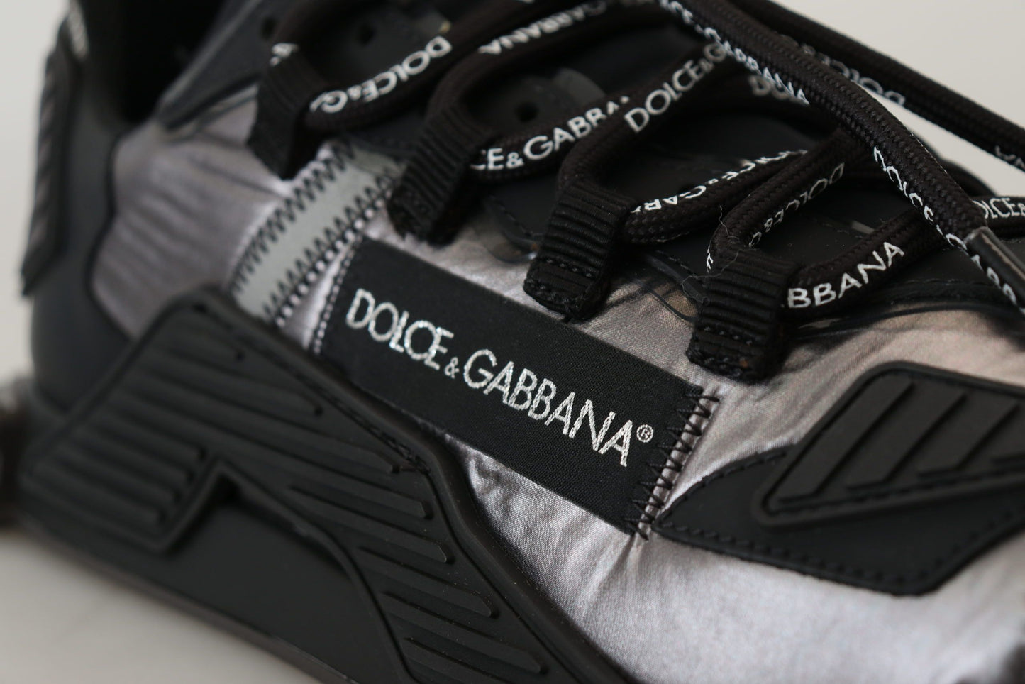 Dolce & Gabbana Chic Black NS1 Lace-Up Sneakers