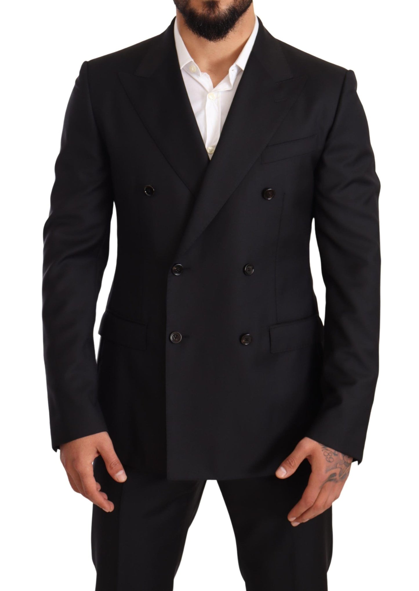 Dolce & Gabbana Elegant Black Two-Piece Wool Suit