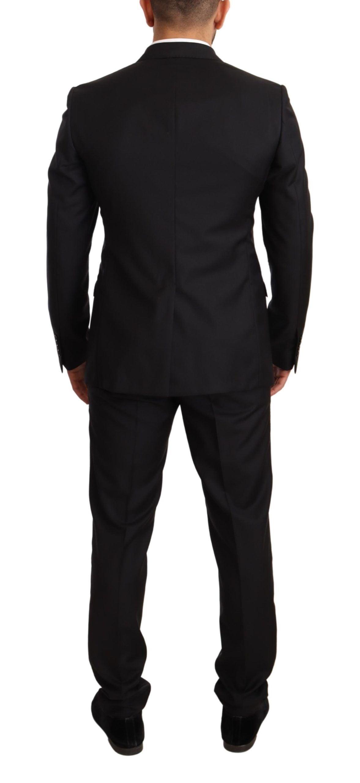 Dolce & Gabbana Elegant Black Two-Piece Wool Suit