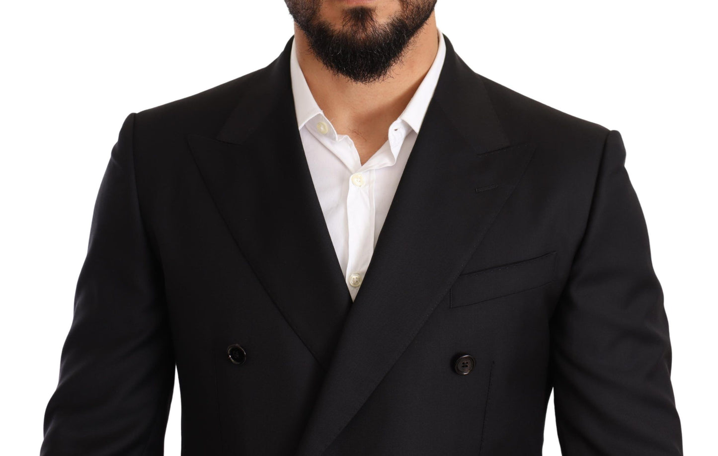 Dolce & Gabbana Elegant Black Two-Piece Wool Suit