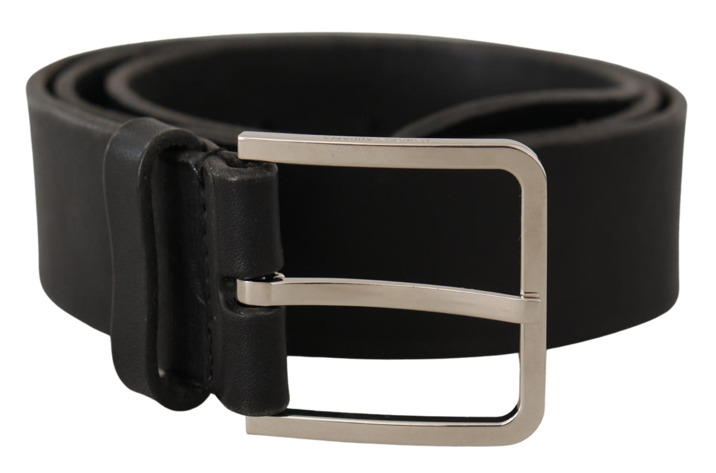 Dolce & Gabbana Elegant Black Leather Statement Belt