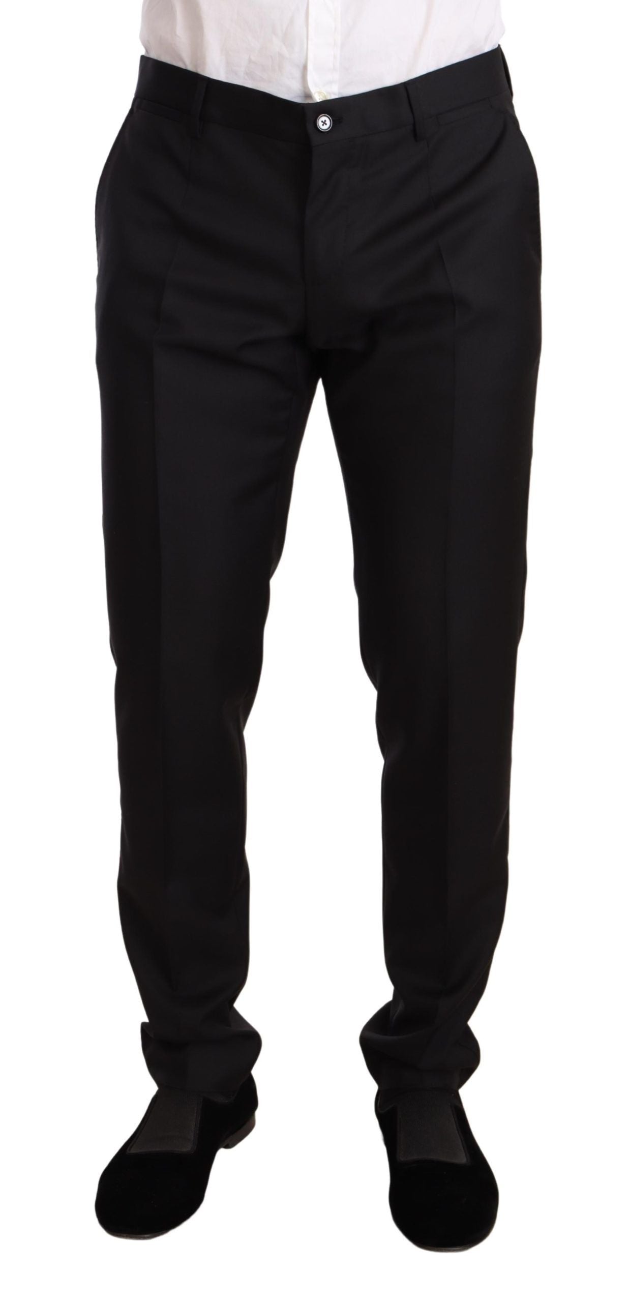 Dolce & Gabbana Elegant Black Two-Piece Wool Suit