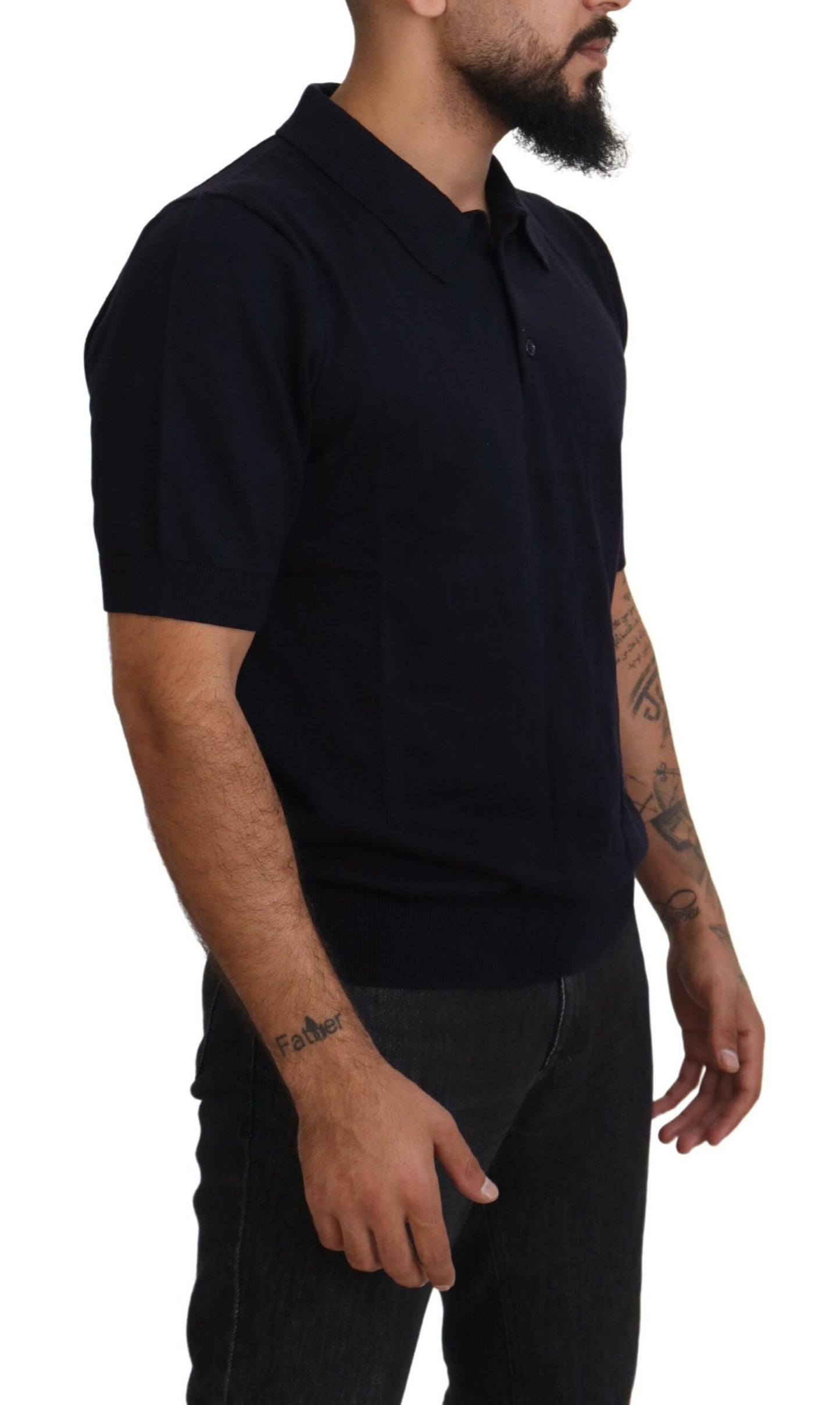 Dolce & Gabbana Elegant Blue Cotton Polo Tee