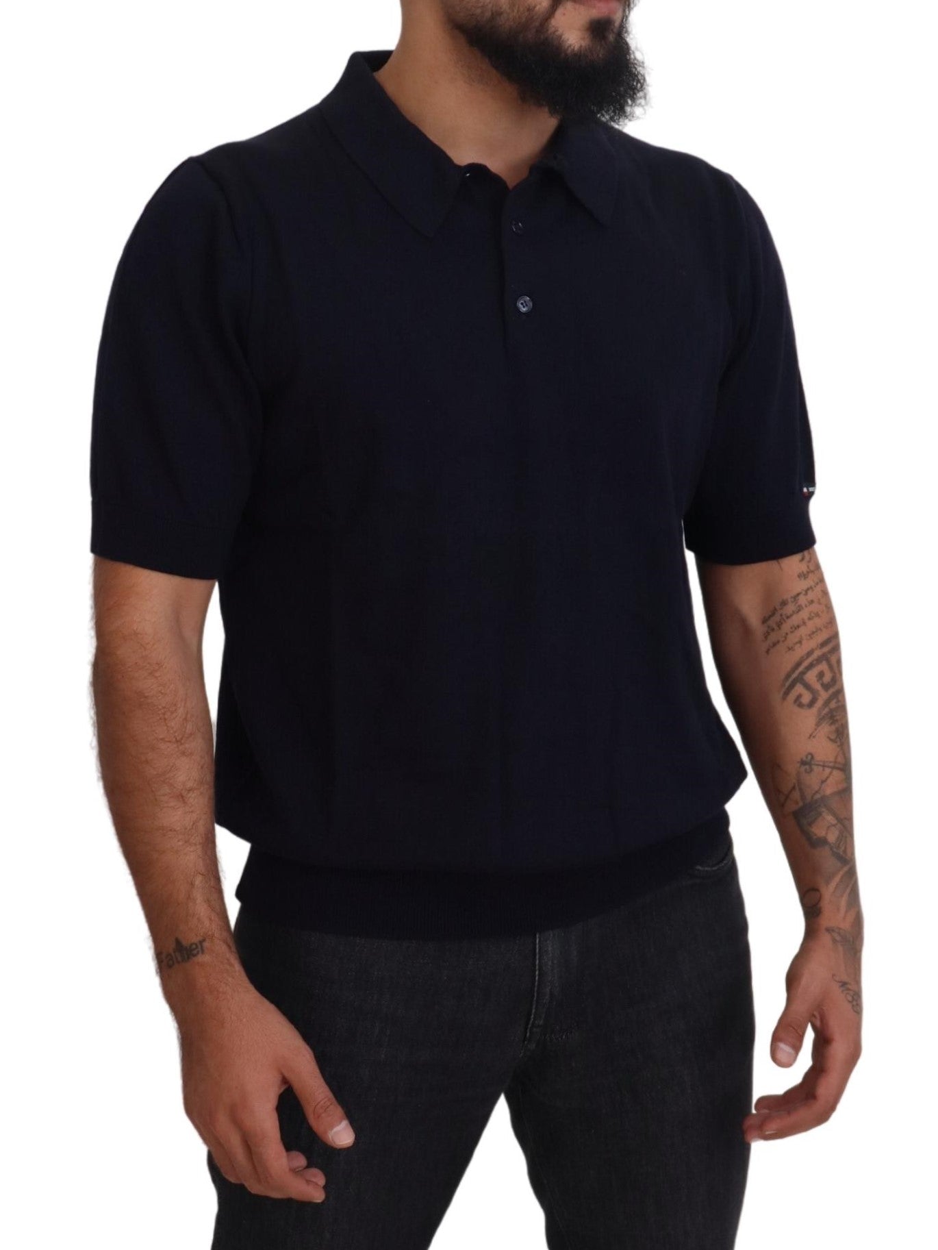 Dolce & Gabbana Elegant Blue Cotton Polo Tee