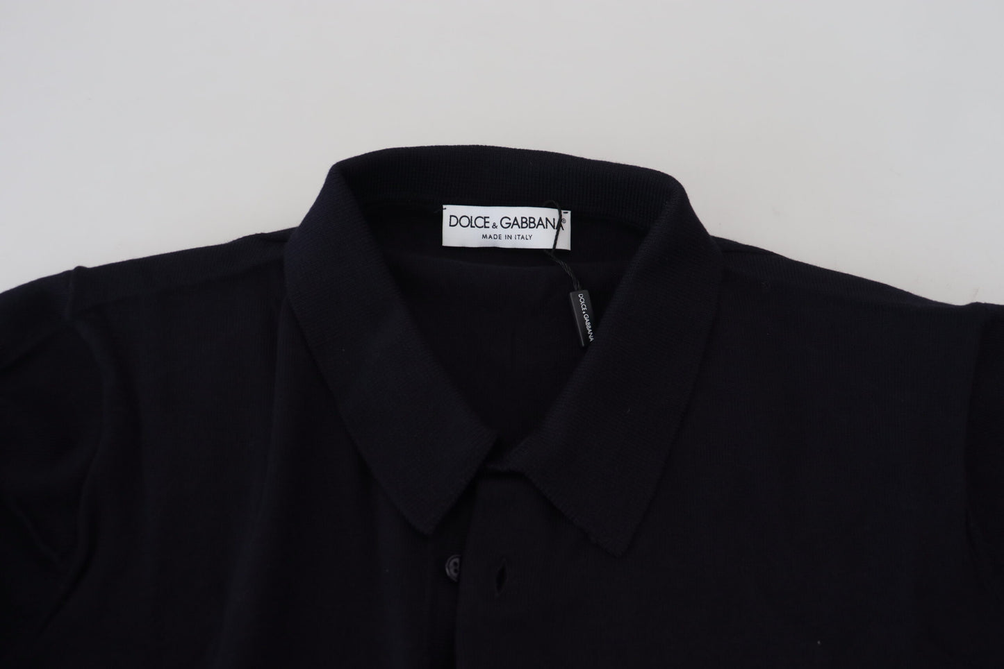 Dolce & Gabbana Elegant Blue Cotton Polo Tee