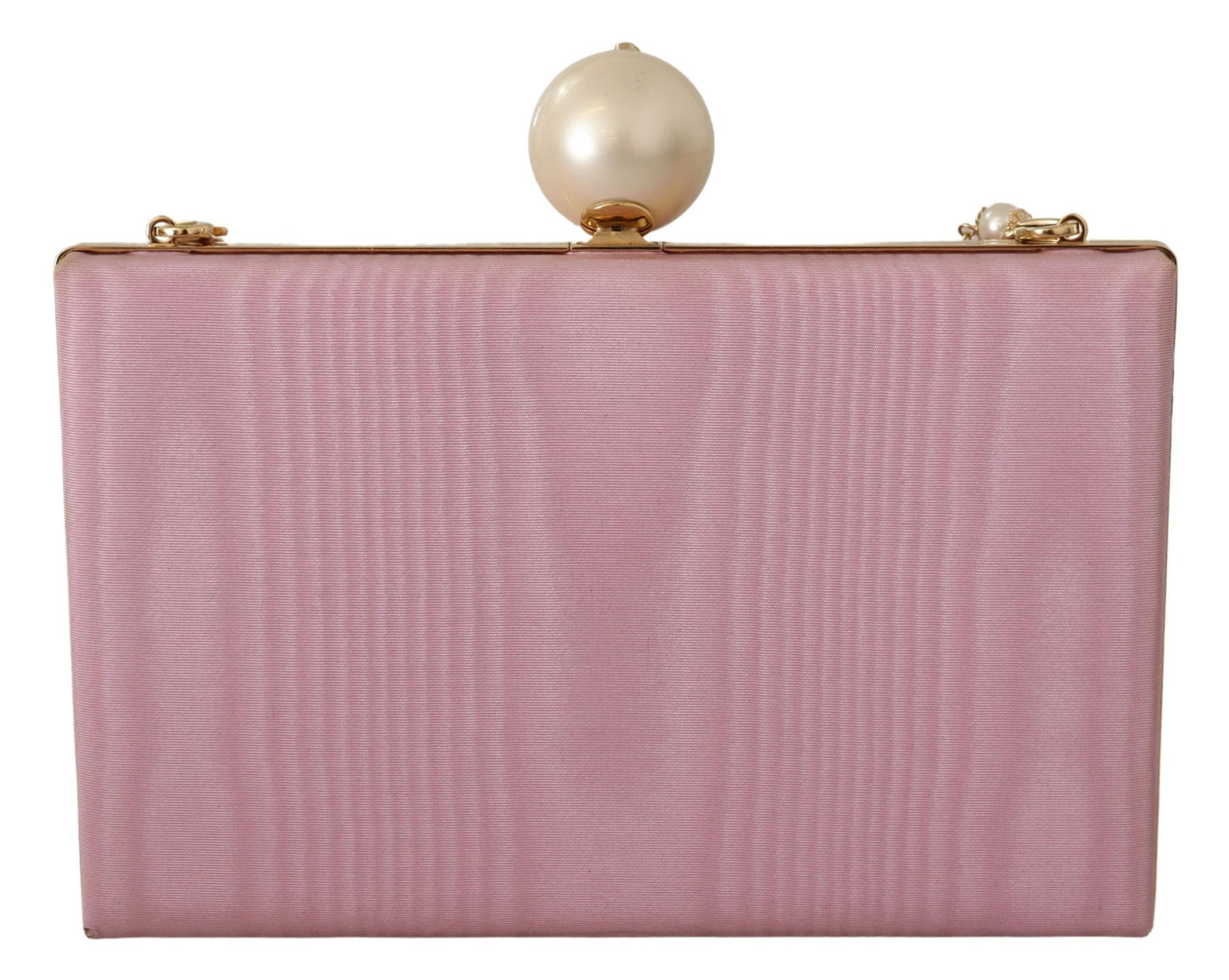 Dolce & Gabbana Chic Pink Silk Crossbody Evening Bag