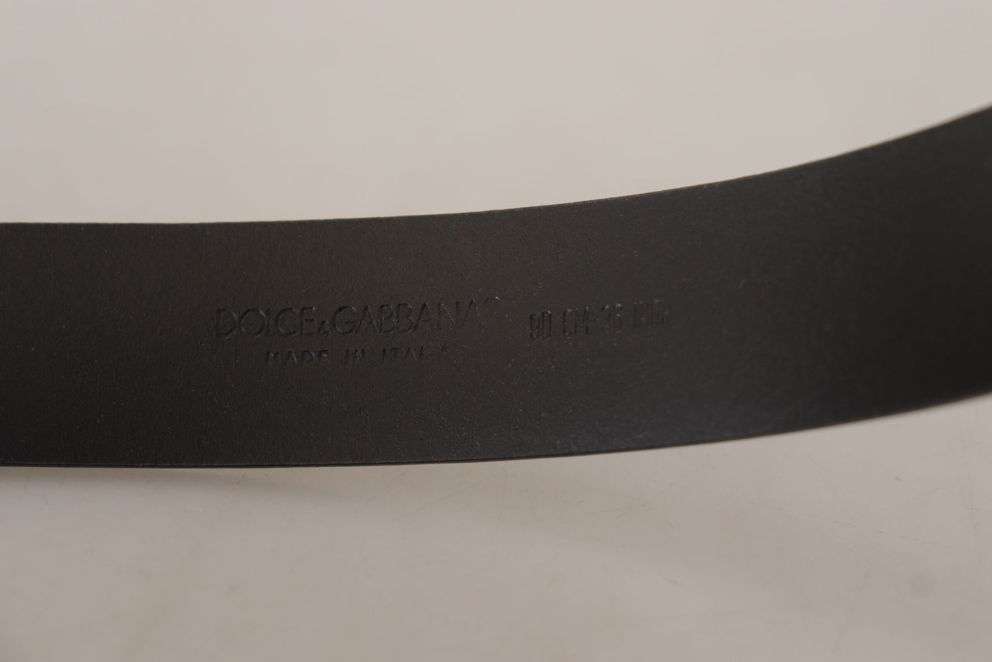 Dolce & Gabbana Elegant Black Leather Statement Belt