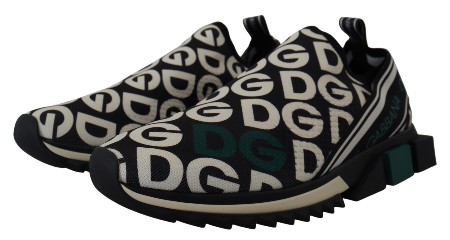 Dolce & Gabbana Elegant Monochrome Logo Sneakers