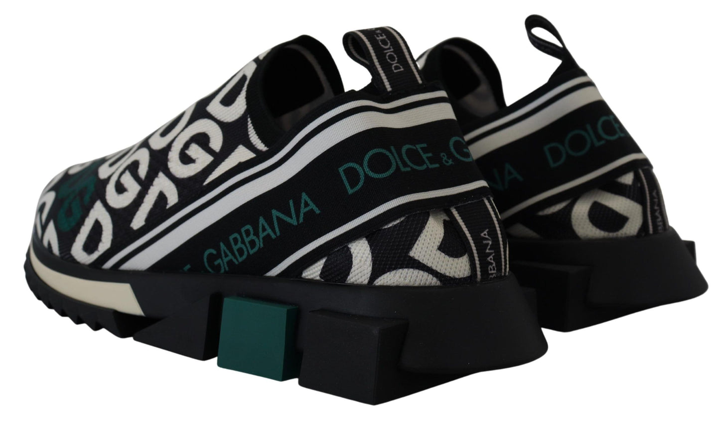 Dolce & Gabbana Elegant Monochrome Logo Sneakers