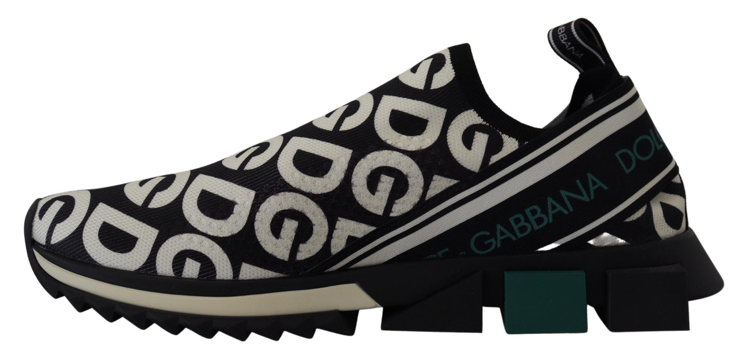 Dolce & Gabbana Elegant Monochrome Logo Sneakers