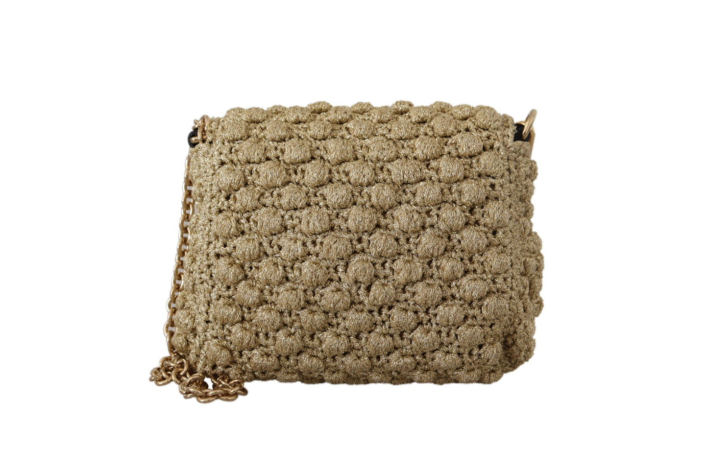 Dolce & Gabbana Elegant Gold Evening Clutch