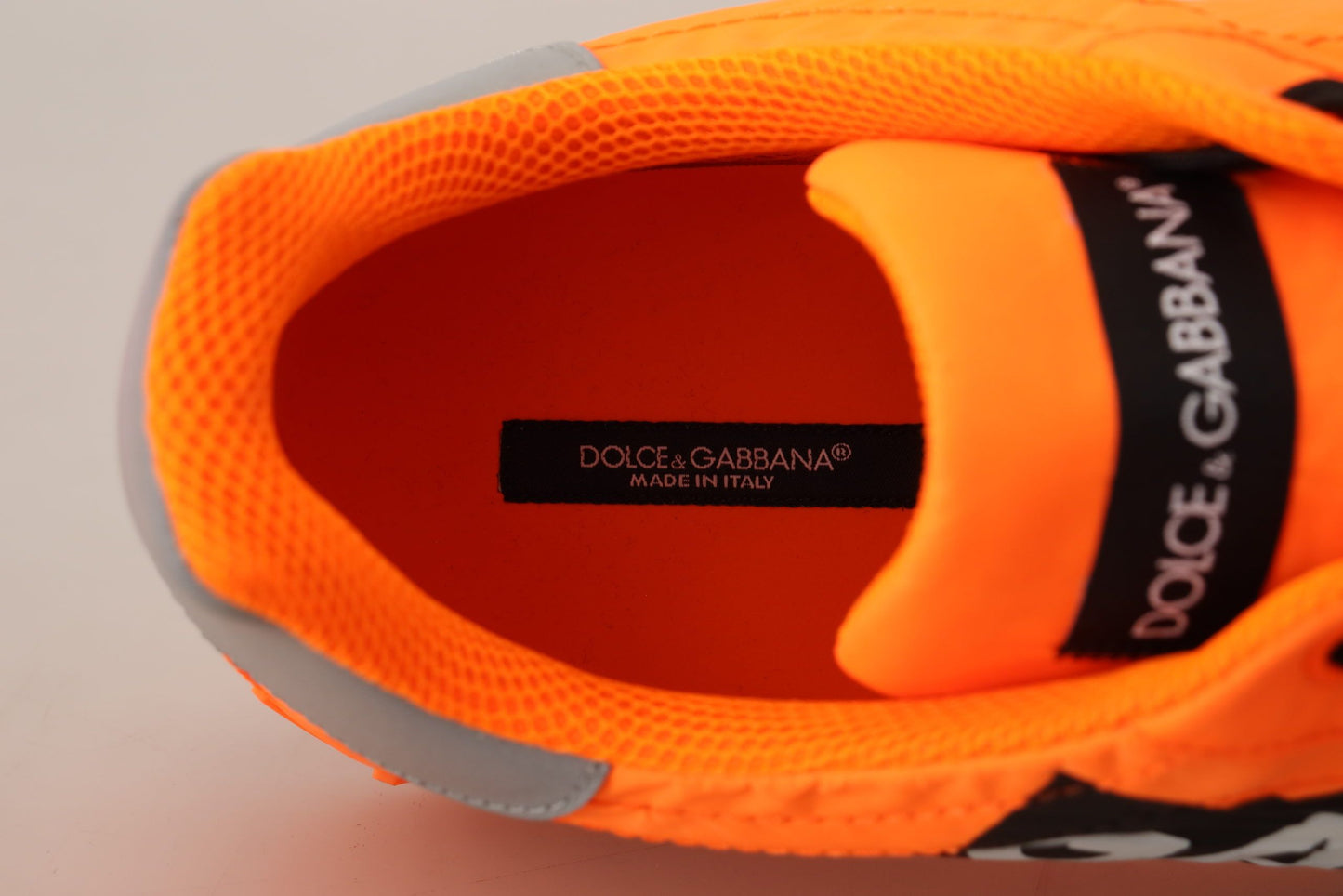 Dolce & Gabbana Elegant Orange Casual Sneakers