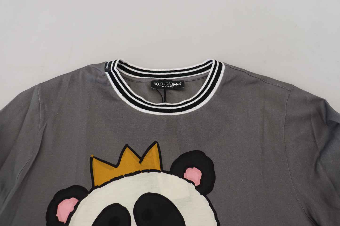 Dolce & Gabbana Elegant Panda King Crew Neck Tee