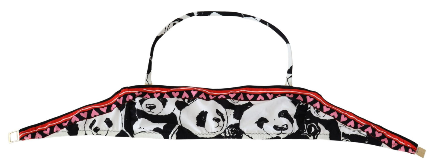 Dolce & Gabbana Chic Panda Print Two Piece Bikini Set