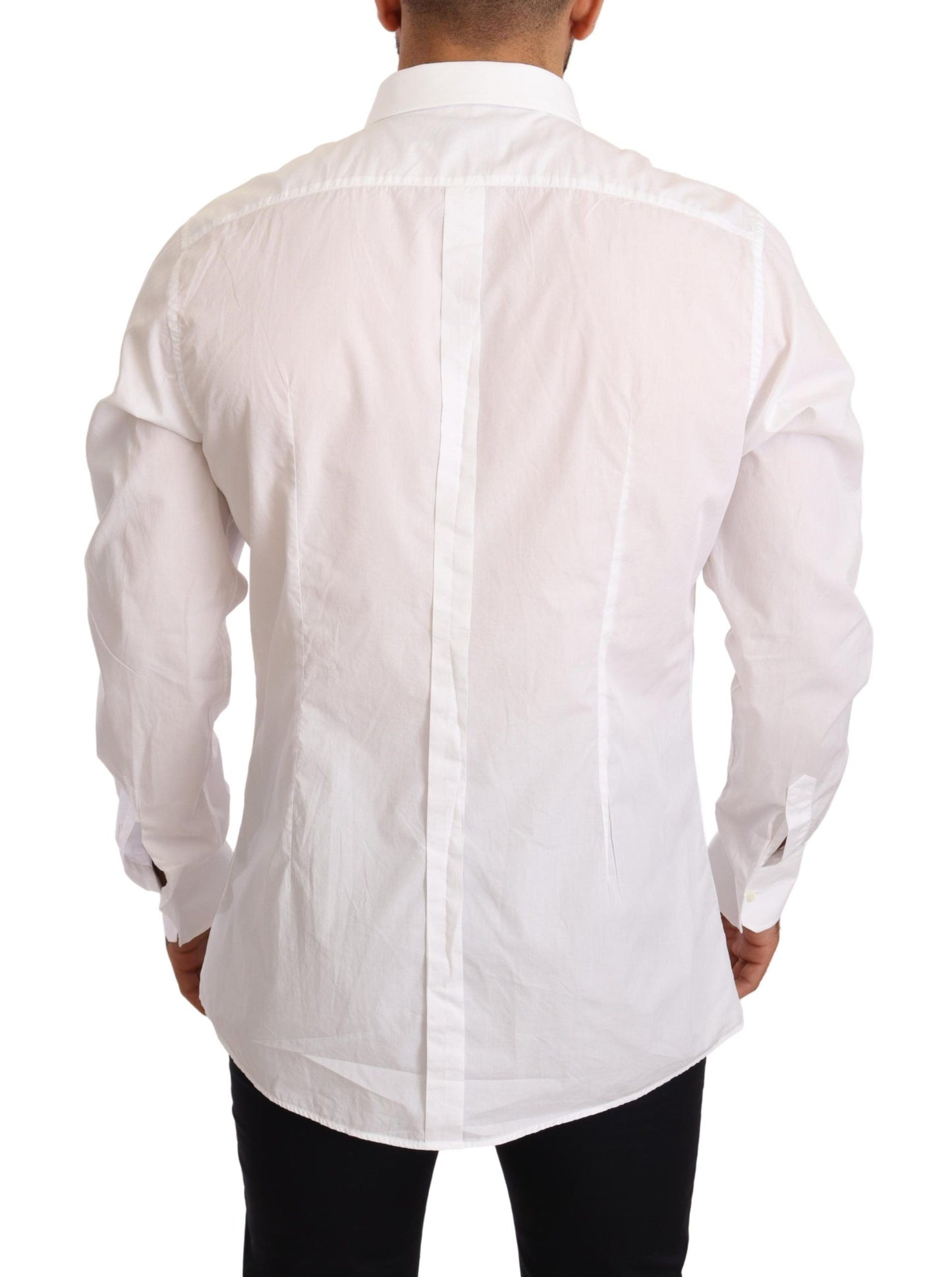 Dolce & Gabbana Elegant Slim Fit White Dress Shirt