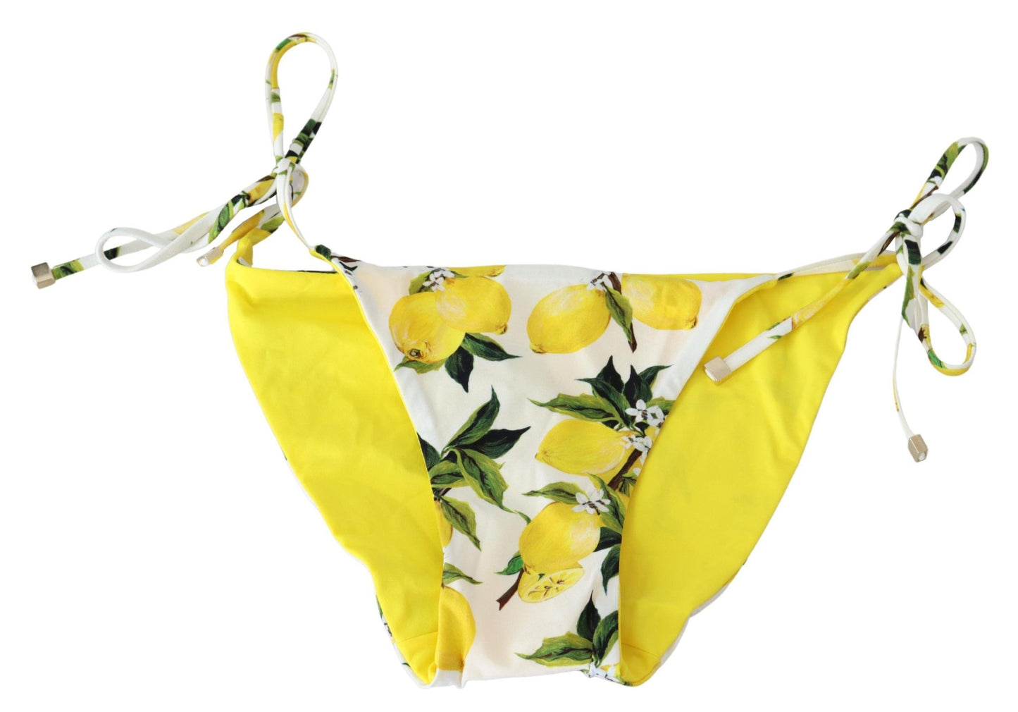 Dolce & Gabbana Multicolor Lemon Print Bikini Bottom