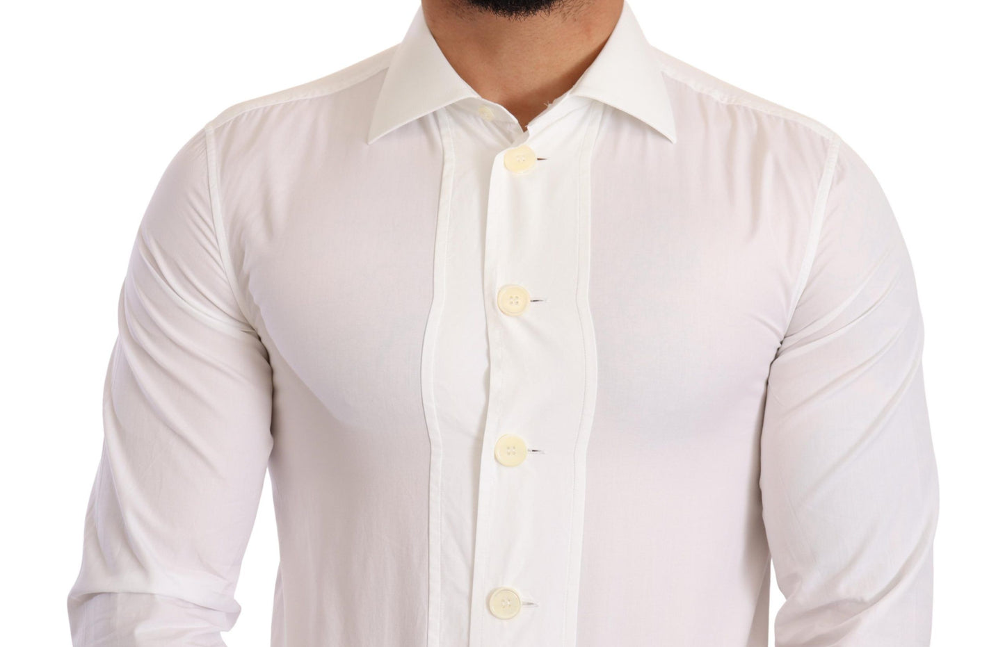 Dolce & Gabbana Elegant White Slim Fit Dress Shirt