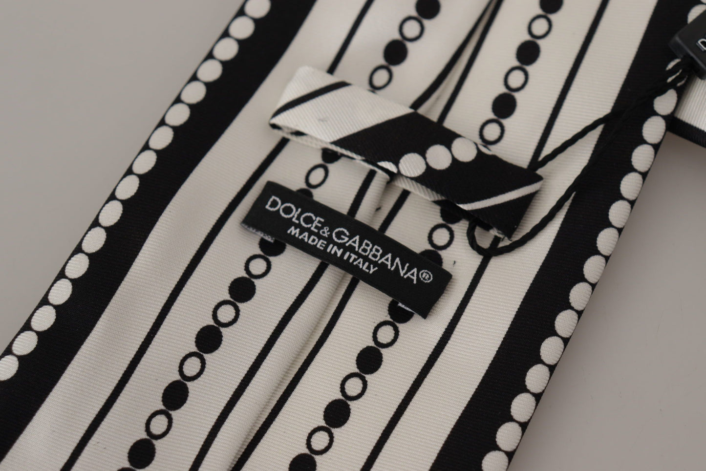 Dolce & Gabbana Elegant Monochrome Silk Tie