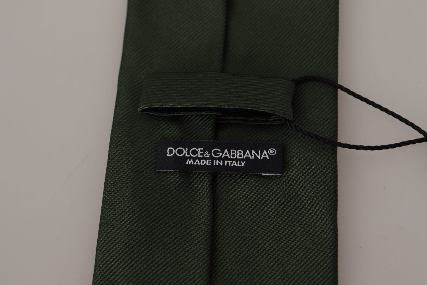 Dolce & Gabbana Elegant Silk Green Tie