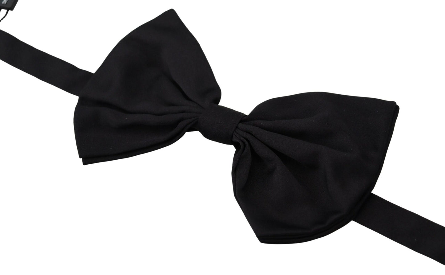 Dolce & Gabbana Elegant Black Cotton Bow Tie