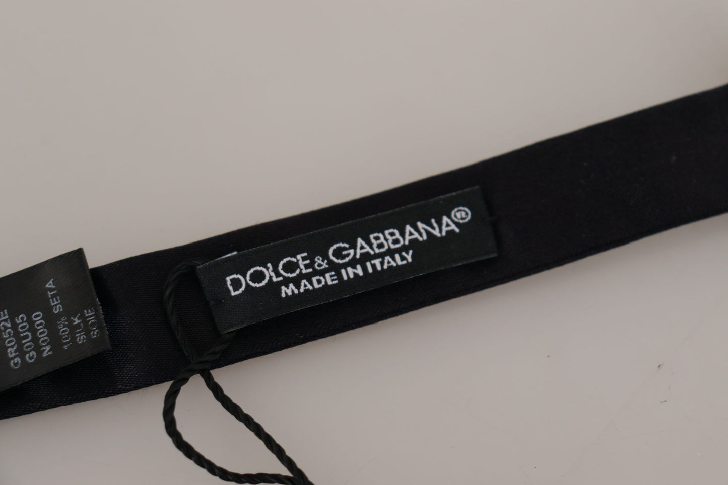 Dolce & Gabbana Elegant Black Silk Bow Tie