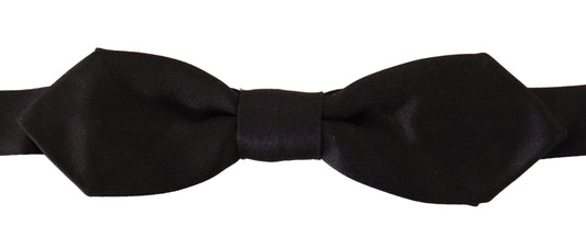 Dolce & Gabbana Elegant Black Silk Bow Tie