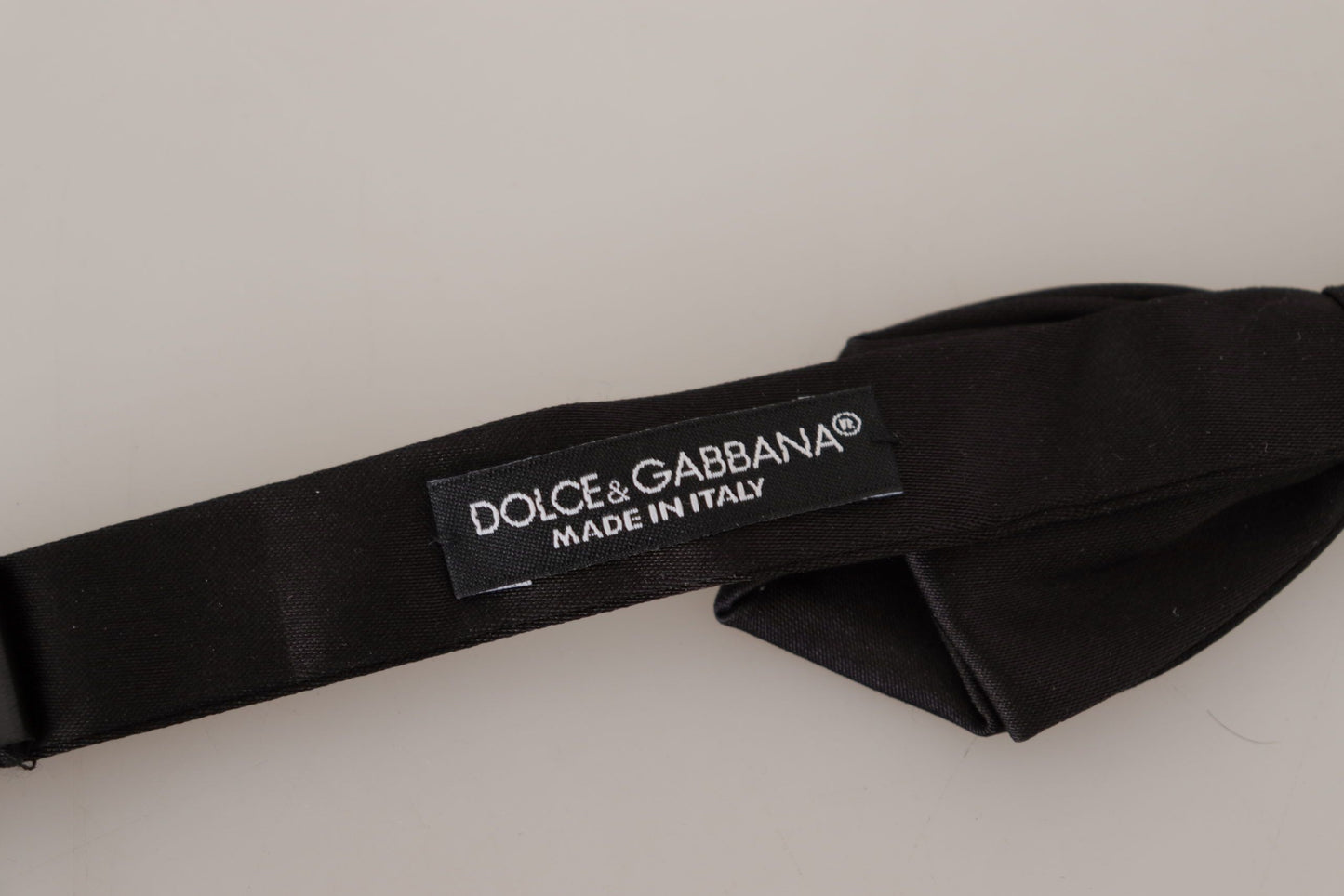 Dolce & Gabbana Elegant Black Silk Bow Tie