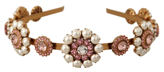 Dolce & Gabbana Radiant Crystal Pearl Diadem Tiara