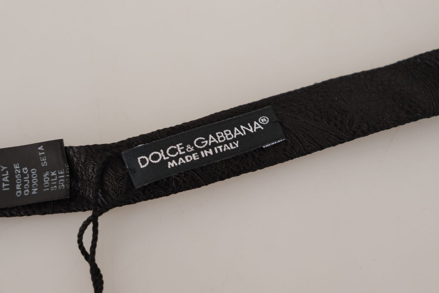 Dolce & Gabbana Elegant Black Silk Bow Tie