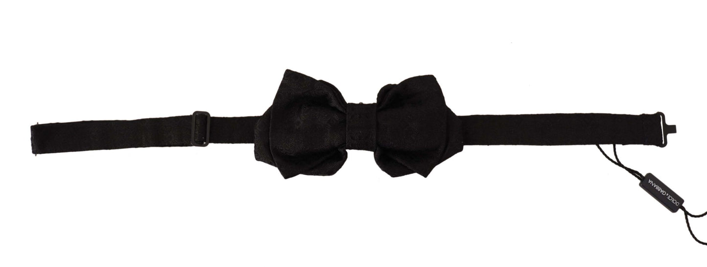 Dolce & Gabbana Elegant Silk Black Bow Tie