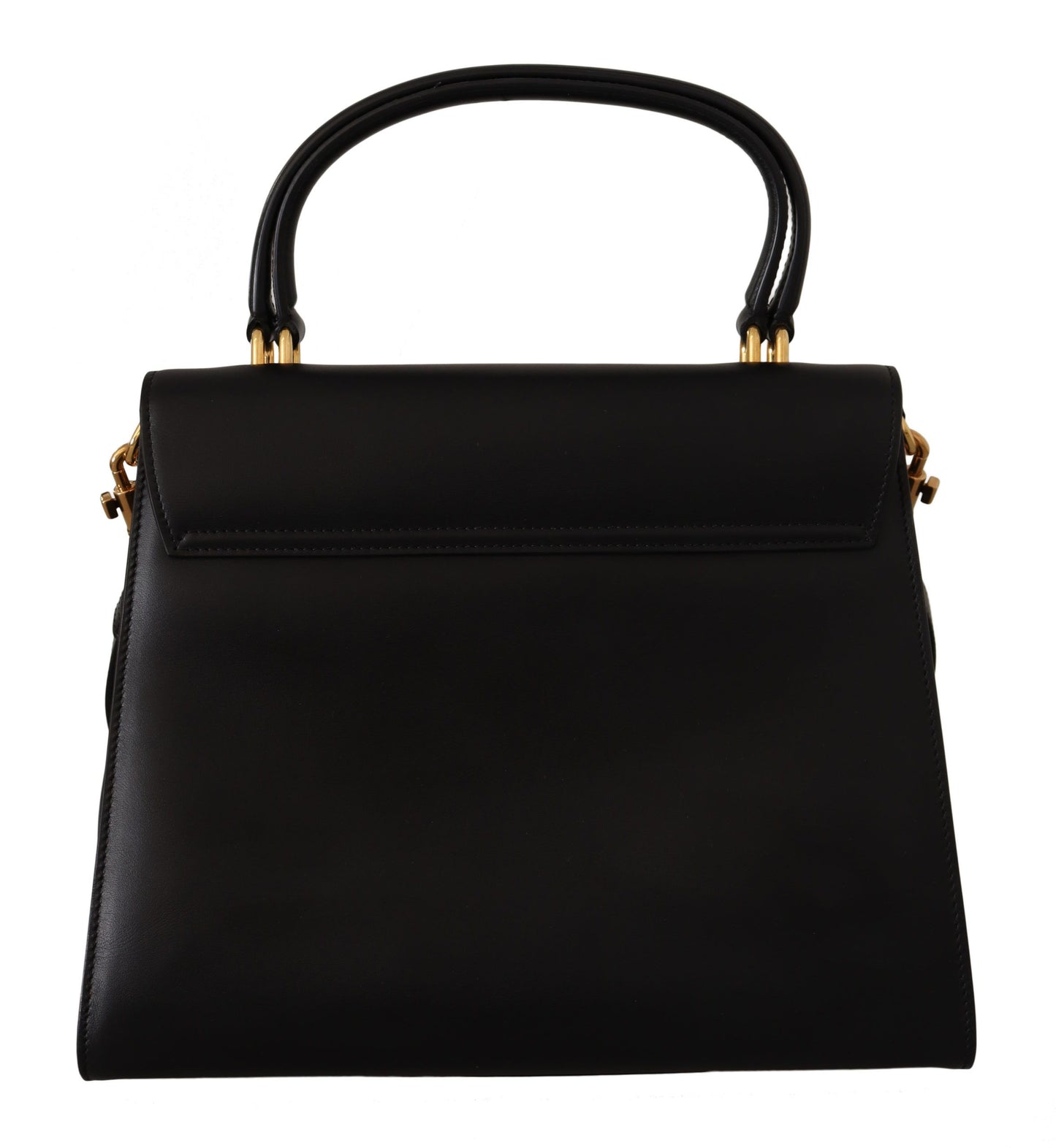 Dolce & Gabbana Elegant Black Leather Hand Shoulder Bag