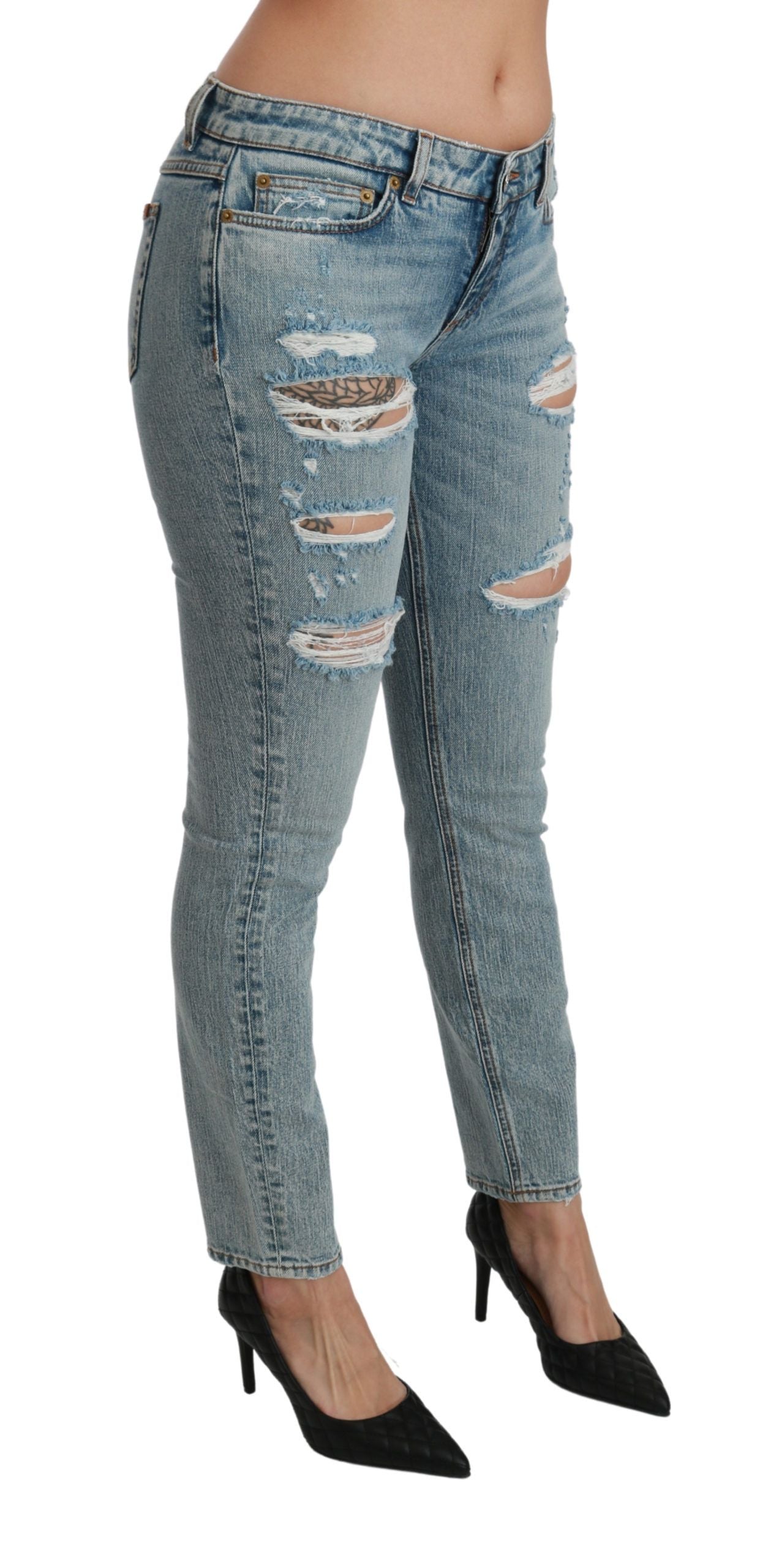 Dolce & Gabbana Chic Slim-Fit Stretch Skinny Jeans