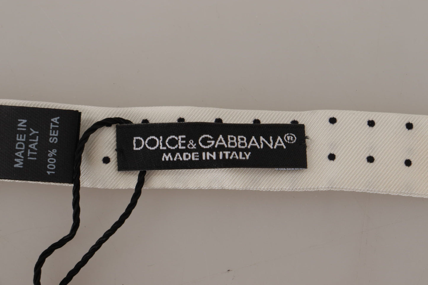 Dolce & Gabbana Polka Dot Silk Bow Tie