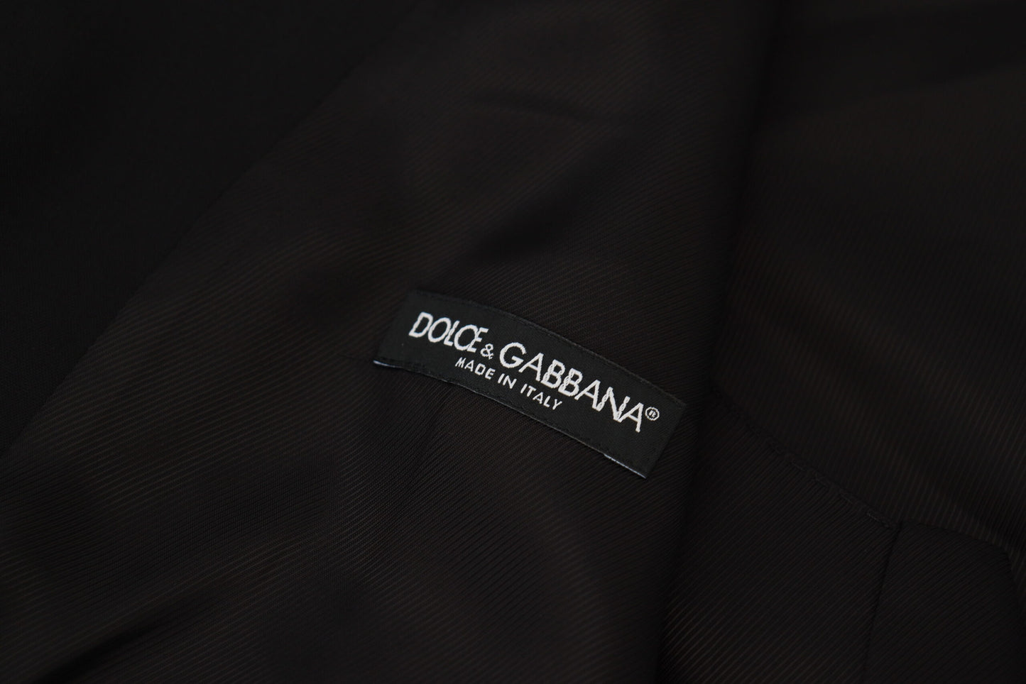 Dolce & Gabbana Elegant Black Martini Two-Piece Suit