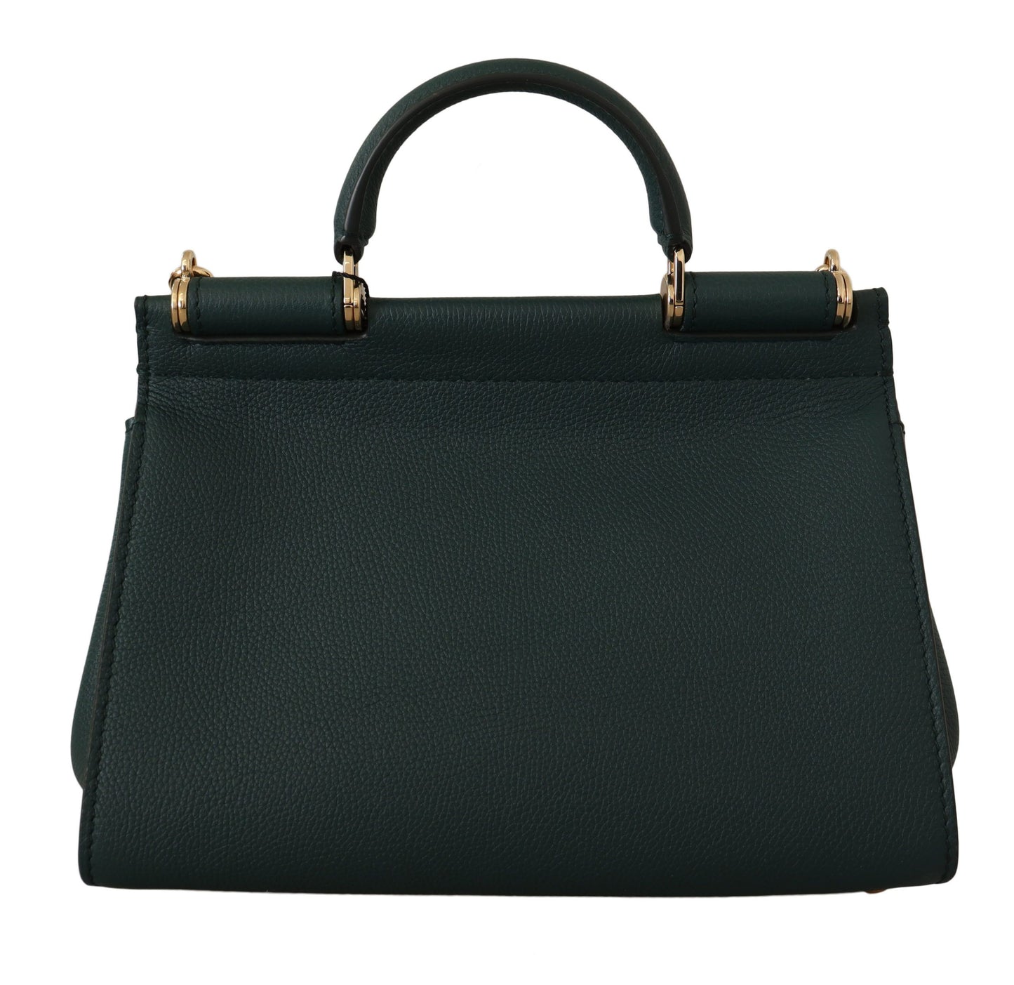 Dolce & Gabbana Enchanting Green Leather Sicily Shoulder Bag