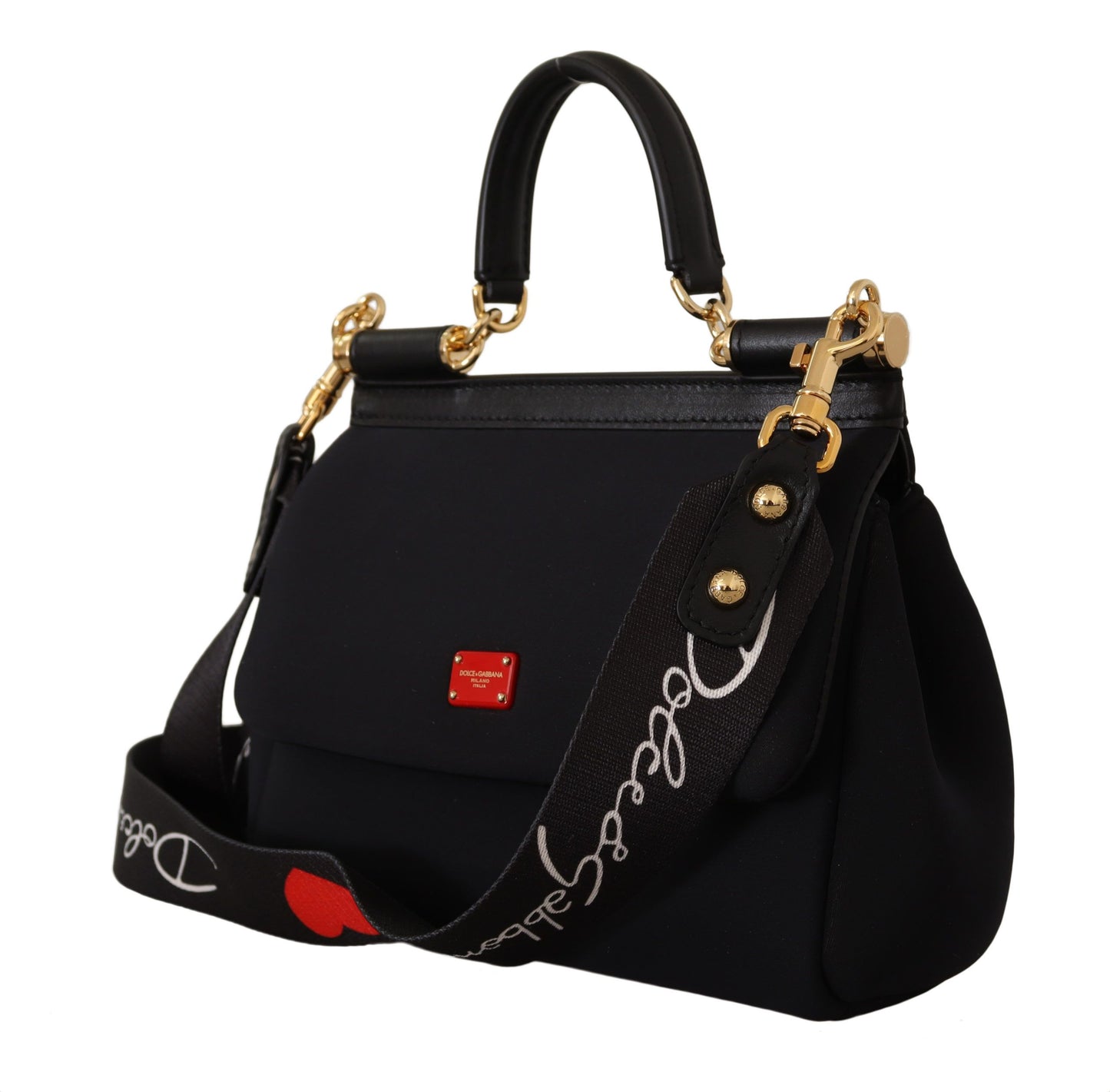 Dolce & Gabbana Elegant Medium Sicily Nylon Handbag