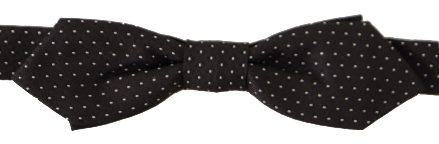 Dolce & Gabbana Elegant Silk Polka Dot Bow Tie