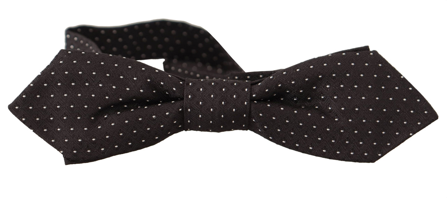 Dolce & Gabbana Elegant Silk Polka Dot Bow Tie